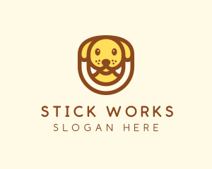 Cute Puppy Dog logo design