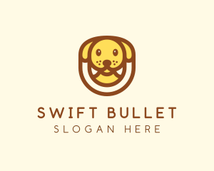 Cute Puppy Dog logo design