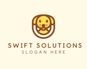 Cute Puppy Dog logo design