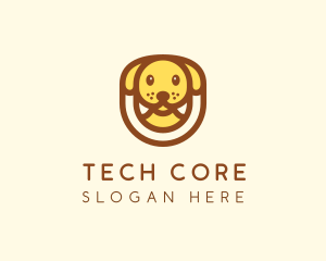 Cute Puppy Dog logo design