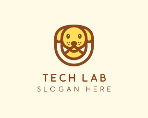 Cute Puppy Dog logo design