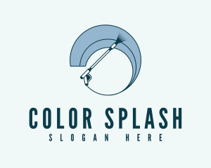 Pressure Washer Splash logo design