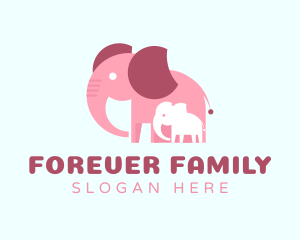 Lovely Elephant Family logo design