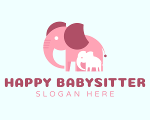 Lovely Elephant Family logo design