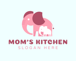 Lovely Elephant Family logo design