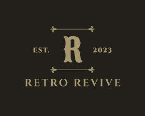 Vintage Retro Boutique logo design