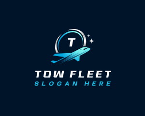 Travel Airplane Flight logo design