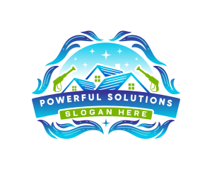 Roof Power Wash logo design