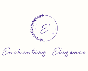 Elegant Floral Wreath logo design