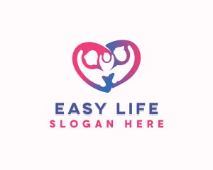 Family Care Heart logo design