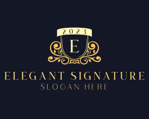 Elegant Royal Shield logo design