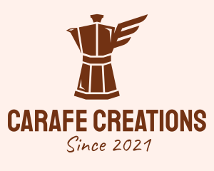 Brown Wings Carafe logo design