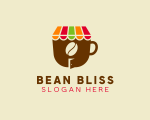 Cafe Coffee Bean logo design