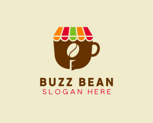 Cafe Coffee Bean logo design