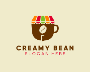 Cafe Coffee Bean logo design