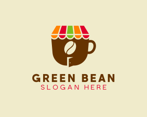 Cafe Coffee Bean logo design