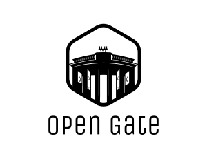 Germany Brandenburg Gate logo design