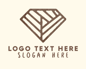 Brown Rustic Diamond logo