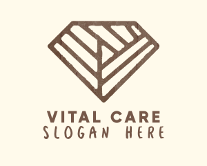 Brown Rustic Diamond logo