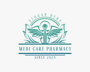 Medical Caduceus Pharmacy logo design