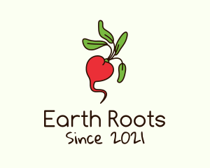 Fresh Radish Vegetable logo design