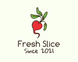 Fresh Radish Vegetable logo design