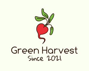 Fresh Radish Vegetable logo design
