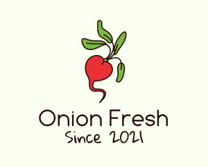 Fresh Radish Vegetable logo design