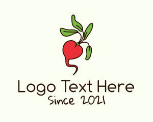 Fresh - Fresh Radish Vegetable logo design