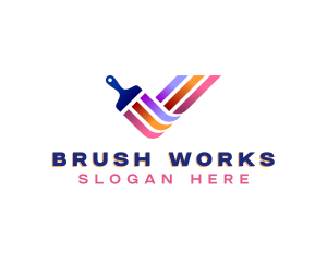 Paint Brush Renovation logo design