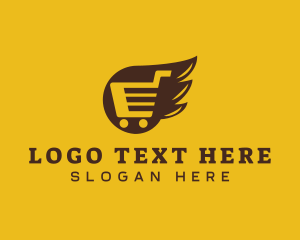 Shopping Cart Wing Logo