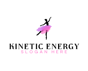 Dancing Ballerina Woman logo