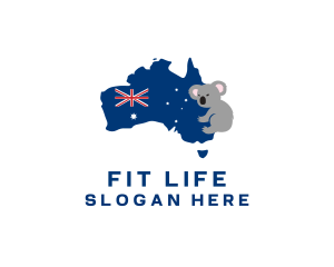 Australian Koala Map logo