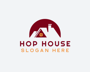 House Roof Residence logo design