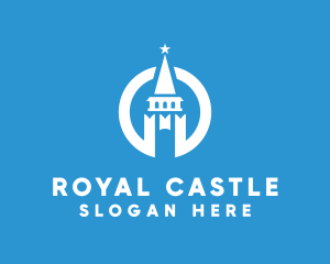 Modern Tower Castle logo design
