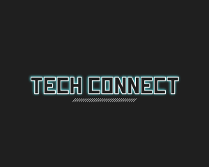Cyberpunk Tech Gaming logo design