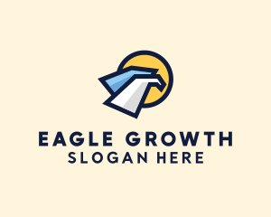 Eagle Flight Sun logo design