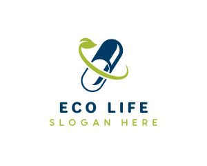 Eco Pill Pharmacy logo design