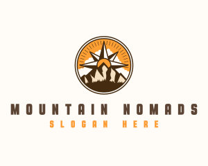 Navigation Compass Mountaineering logo design