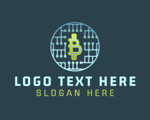 Sleek - Bitcoin Circuit Technology logo design