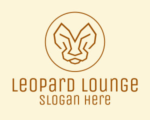 Minimalist Tiger Lion Face  logo