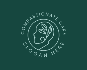 Eco Leaf Mental Care logo design