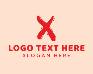 Letter - Liquid Soda Letter X logo design