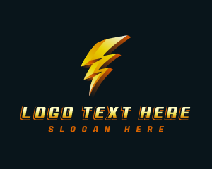 Lightning Bolt Electricity logo