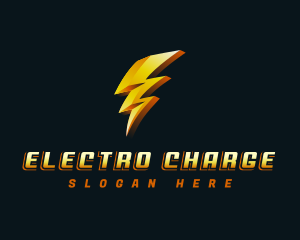 Lightning Bolt Electricity logo design