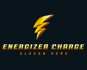 Lightning Bolt Electricity logo design