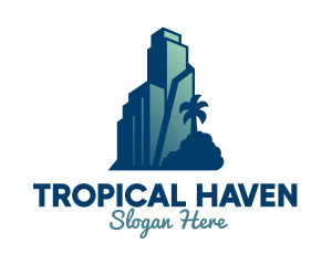 Tropical City Building  logo design
