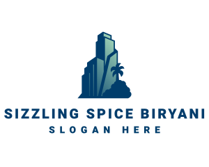 Tropical City Building  logo design