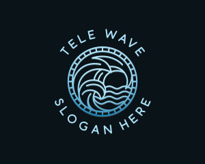 Sea Surfing Wave logo design