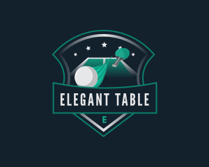 Table Tennis Sports Tournament logo design